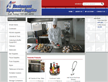 Tablet Screenshot of aplusrestaurantequipmentandsupplies.com